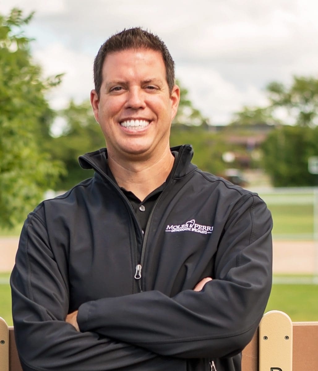 DrF Testimonial Friendly orthodontist Dr. Ferri smiling, Mt. Pleasant office